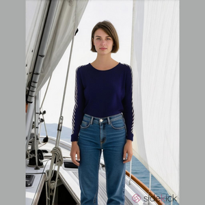 Helly Hansen Vintage 70's Women's Unisex Size XL LIFA Blue Long Sleeve Shirt